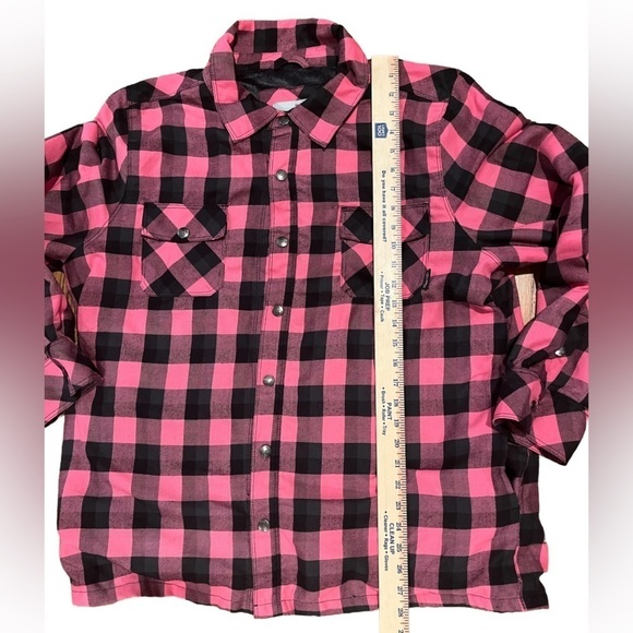 Legendary Whitetails Flannel Plaid Button Down  fur faux Lining Shirt Si… - Picture 9 of 11